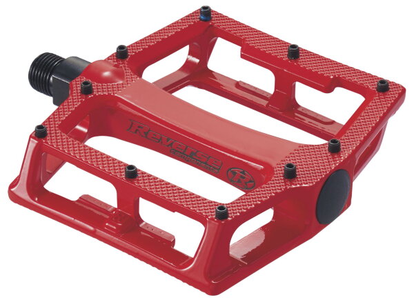 REVERSE Plattformpedal Super Shape-3-D rot 9/16" kugelgelagert MTB Alu