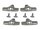 Bremsschuh-Satz 2xlinks + 2xrechts 2010 BR-CH040 - R87149490 silber BR-CH040