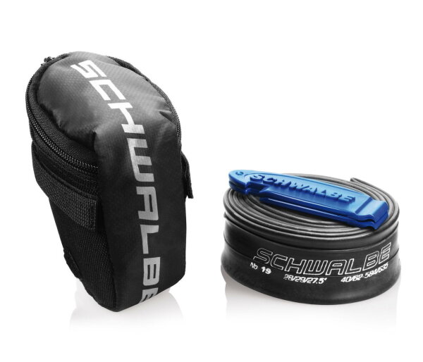 SCHWALBE Schlauchtasche schwarz MTB 26 Zoll inkl. Schlauch & Reifenheber