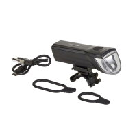 MATRIX LED Akku Frontleuchte 30 LUX StVZO Fahrrad Lenkerlampe Schwarz BFL 21