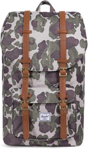 Herschel Little America Frog Camo/Tan Synthetic Leather