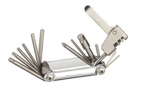MATRIX Faltwerkzeug Multi Tool 8 Innensechskant T-Profil 12 Funktionen Alu