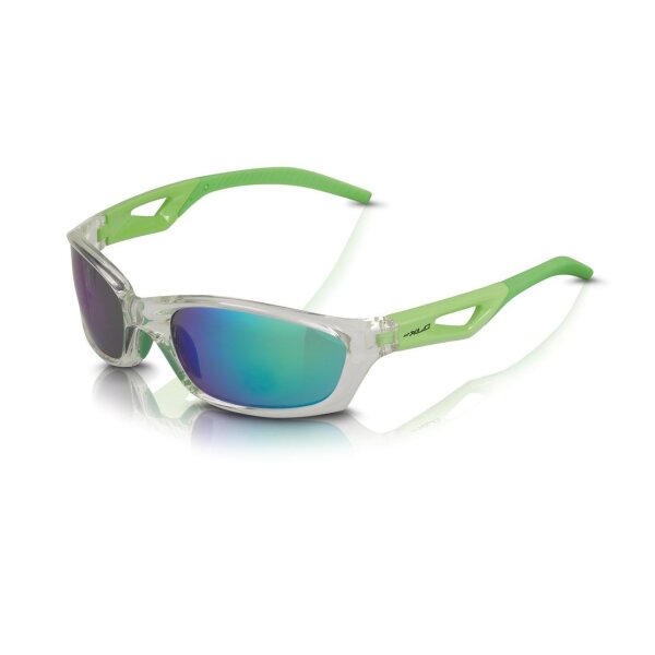 XLC Sonnenbrille SG-C14 Saint-Denise grau Rahmen grün verspiegelt Sportbrille