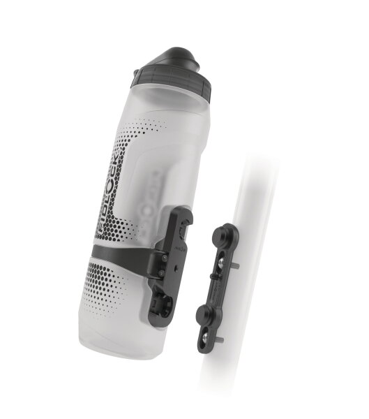 FIDLOCK TWIST Trinkflasche Set 800ml transparent weiß inkl. Bike Base