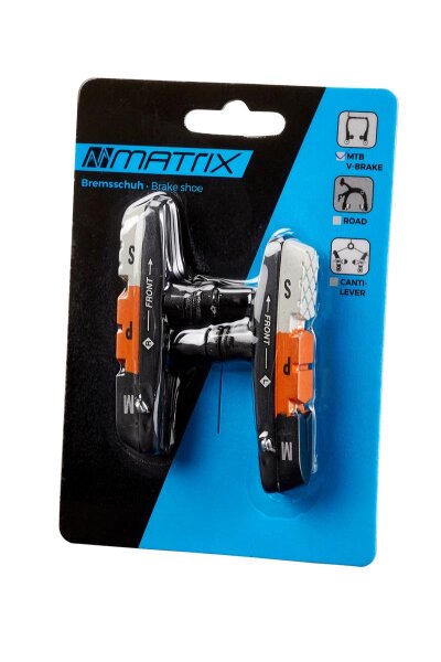 MATRIX Bremsschuh V-Brake Cartridge Gummi