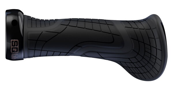SQLAB Lenkergriff 710 Ergonomisch Schwarz 130mm Rubber lang/lang Lockring