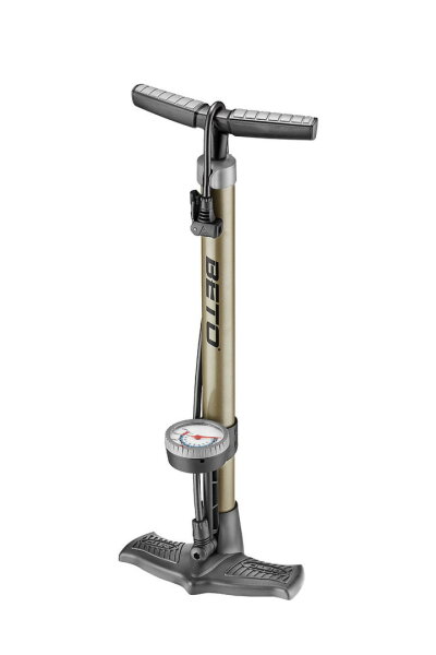 MATRIX Standpumpe SP50 Manometer 11 Bar 160 PSI Fahrrad AV SV DV schwarz grau