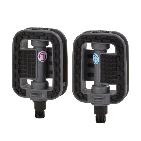 MATRIX PE18 Pedal Trekking City Comfort 9/16 Zoll Grau/Schwarz Anti-Rutsch