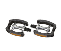 MATRIX Trekking City Komfort Pedale PE31 9/16 Zoll Kugelgelagert Schwarz Silber