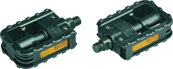 MATRIX Faltpedal PE25 9/16 Zoll Kugelgelagert Schwarz Fahrrad Pedal Klappbar