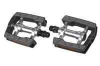 MATRIX PE67 Fahrradpedal Trekking- & City 9/16" Polymerlager schwarz/silber