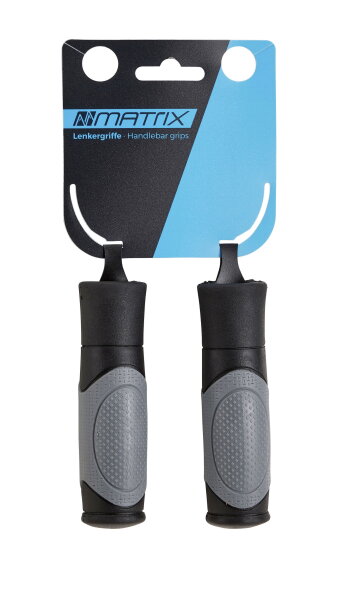 MATRIX Lenkergriff G6 Dual Density 120mm schwarz/grau Rubber kürzbar lang/lang