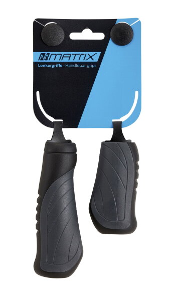 MATRIX Lenkergriff G18 Dual Density 130/92mm lang/kurz schwarz/grau Rubber