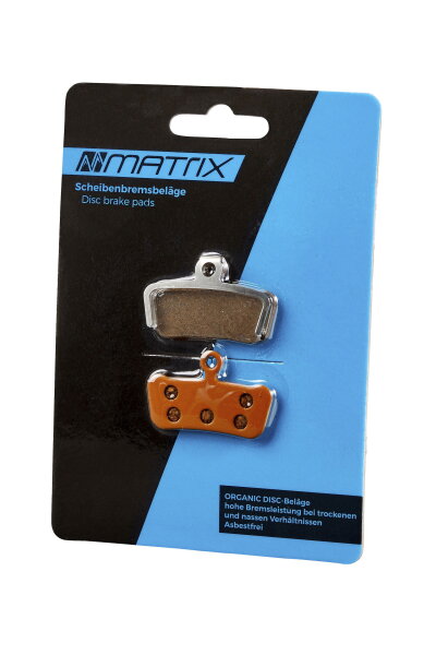 MATRIX Scheibenbremsbeläge Avid X0 Trail 9/7 Organisch Fahrrad Bremsen