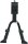 MATRIX Zweibeinständer KS14 Für 24-28 Zoll Höhe (max): 37 cm höhenverstellbar schwarz