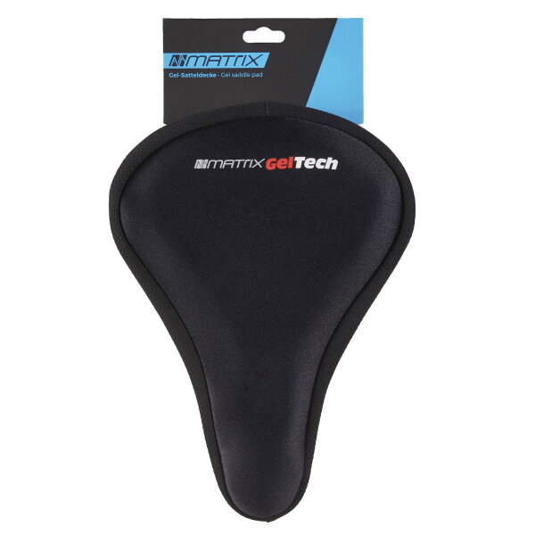 MATRIX Sattelüberzug Gel MTB Trekking Fahrradsattel Überzug schwarz