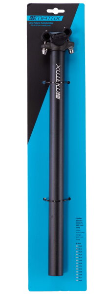 MATRIX SP1 Alu Patentsattelstütze 25,4mm 400mm MTB schwarz-matt