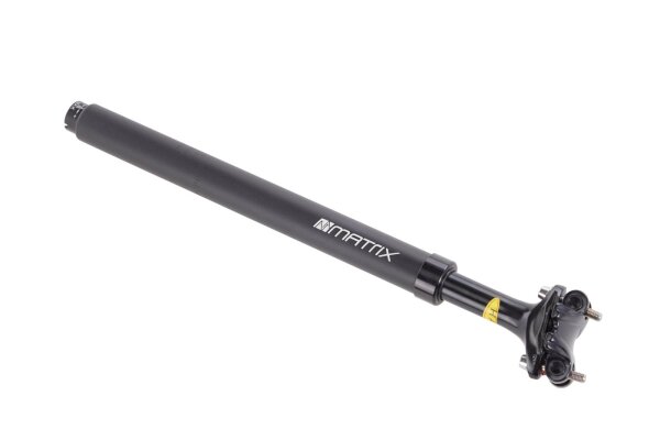 MATRIX Federsattelstütze SP15, 27.2mm schwarz, 100kg Traglast, Aluminium
