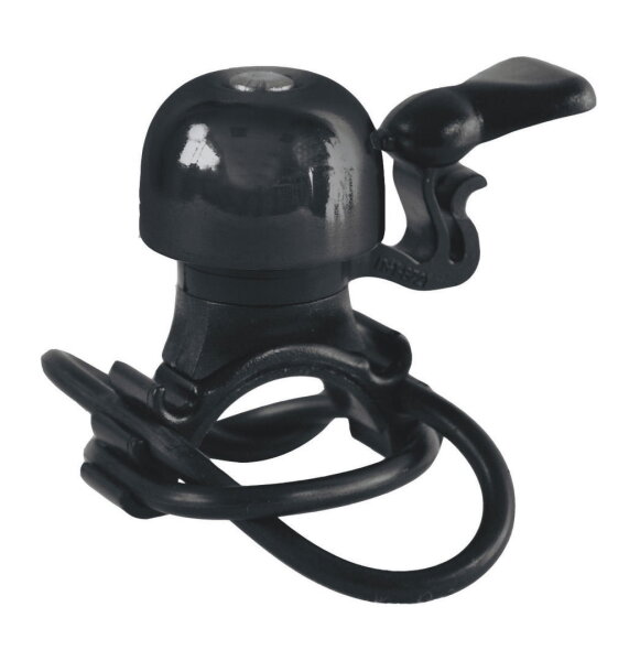 MATRIX Mini-Glocke Alu Schwarz Ø20mm Fahrrad Klingel Lenker 22,2-31,8mm
