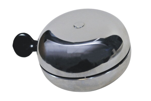 MATRIX Ding-Dong Fahrradglocke Chrom 80mm Lauter Klang für 22,2mm Lenker