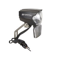 MATRIX LED Scheinwerfer 30 LUX FL28 Gabelkrone schwarz Dynamo StVZO