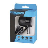 MATRIX LED Scheinwerfer 100 LUX FL30 | Nabendynamo | StVZO | Gabelkrone