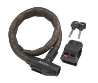 MATRIX PAS 1000 Panzerkabelschloss 1000mm Ø18mm rauch-schwarz mit Schlüssel