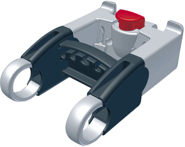 KLICKFIX Distanzset Lenkeradapter Verlängerung grau | Abstandshalter 43mm