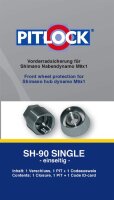 PITLOCK Sicherung Vorderrad Set SH 90 Single silber...