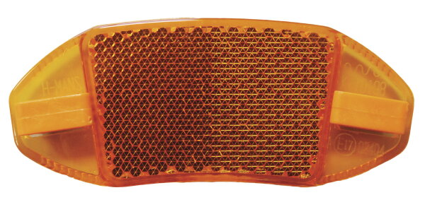 HERRMANS Speichenreflektor Set 4 Stk orange StVZO Fahrrad 16-28 Zoll Reflektor