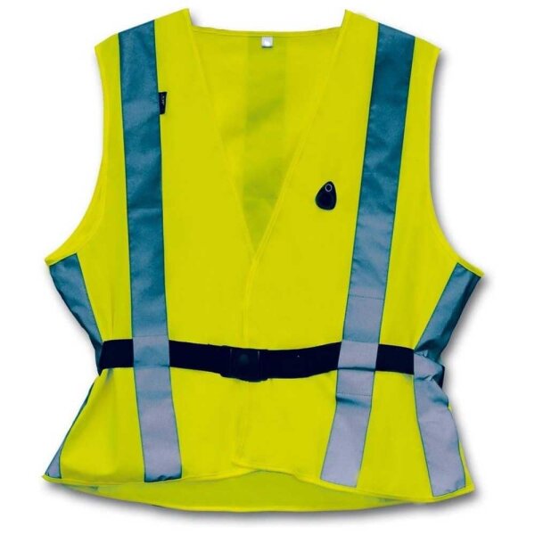 Warnweste Reflexweste 4-ACT gelb silber Fashion Joggen Radfahren Auto